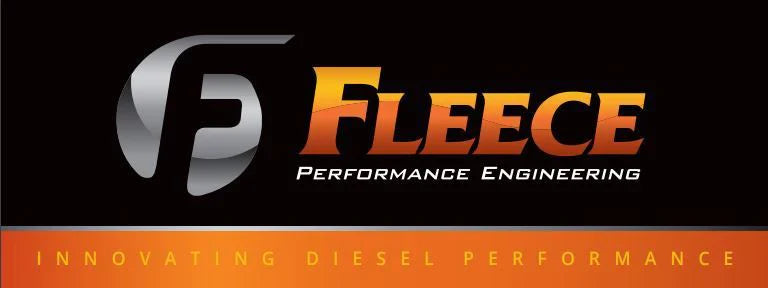 Fleece Performance Engineering branding with orange Fleece lettering on a black background.