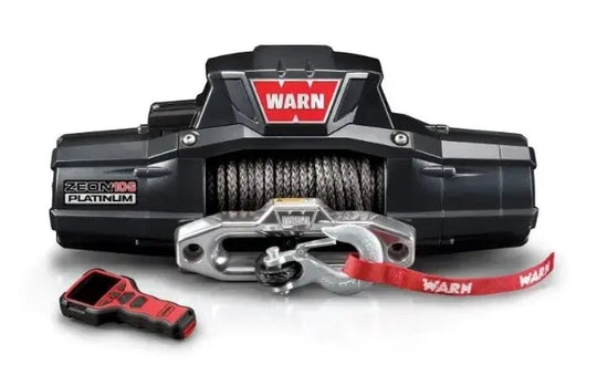 Warn Zeon Platinum 10K-S winch 92815 with steel cable and red remote