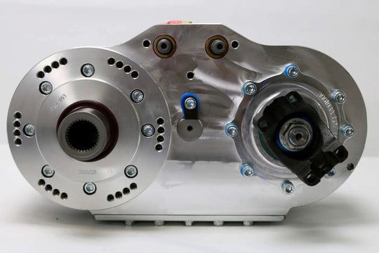 Atlas Transfer Case Builder G2 Pro Series by Advance Adapters; aluminum housing with blue anodized bolts