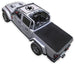 SPIDERWEBSHADE Sun Shade Top for Jeep Gladiator JT, black stock-printed shade over bed