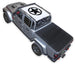 SpiderWebShade Sun Shade for Jeep Gladiator JT (2019–2026); printed white top with black star logo.
