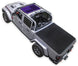 Sun Shade Top for Jeep Gladiator JT by SpiderWebShade, stock printed purple shade over the cabin
