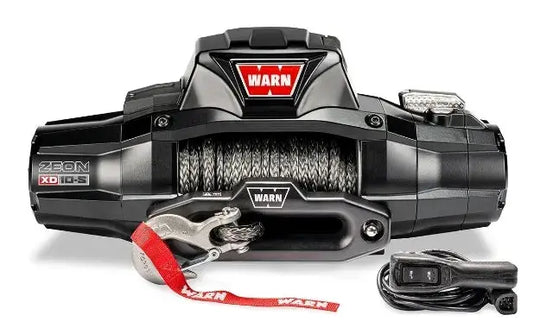 Warn ZEON XD 10-S winch with 100 ft 3/8 in Spydura rope, black housing, wired remote