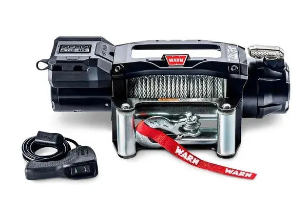 Warn ZEON XC 10 winch with 80 ft of 3/8 in wire rope and wireless remote