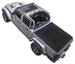 Sun shade for Jeep Gladiator JT by SPIDERWEBSHADE; stock printed shade top for 2019–2026, bed cover in black.