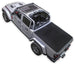 Sun Shade SPIDERWEBSHADE for Jeep Gladiator JT; stock printed shade top in black over cargo bed
