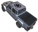 Sun shade top for Jeep Gladiator JT by SpiderWebShade; gray stock printed shade with black star logo.