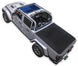 Sun shade top for Jeep Gladiator JT by SpiderWebShade; black shade over the truck bed.