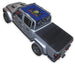 Sun shade top for Jeep Gladiator JT by SpiderWebShade; blue stock printed crest design