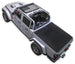 Sun Shade for Jeep Gladiator JT — SPIDERWEBSHADE stock printed shade top, black bed cover.