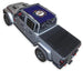 Sun Shade for Jeep Gladiator JT by SpiderWebShade, stock printed blue shade top with emblem