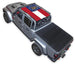 Sun shade SpiderWebShade for Jeep Gladiator JT (2019–2026) with stock printed American flag design