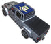 Sun Shade for Jeep Gladiator JT by SPIDERWEBSHADE with blue stock-printed crest design
