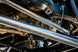 Artec JK Front Aluminum 3-Link Kit for Jeep JK Wrangler; silver suspension links under chassis