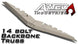 Artec 14 Bolt Backbone Truss Axle, beige aluminum with mounting holes