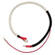 Battery cable kit for Ford Powerstroke 7.3 Diesel (1999-2003) with braided sleeving, red/black cables and lug terminals