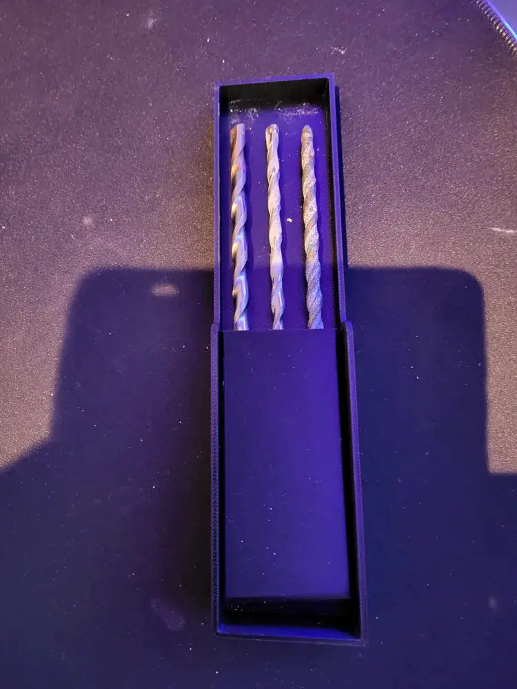 Packout Insert for M12 SDS MDD-M12SDS; purple tool organizer with three drill bits