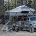 Gen2 Overlander XL Tent on SUV roof rack, gray, by Smittybilt