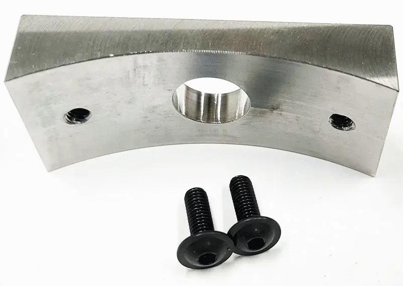 Air Intake Temperature (AIT) Sensor Weld Bung Cummins 03-17 Aluminum curved mounting block with two bolts