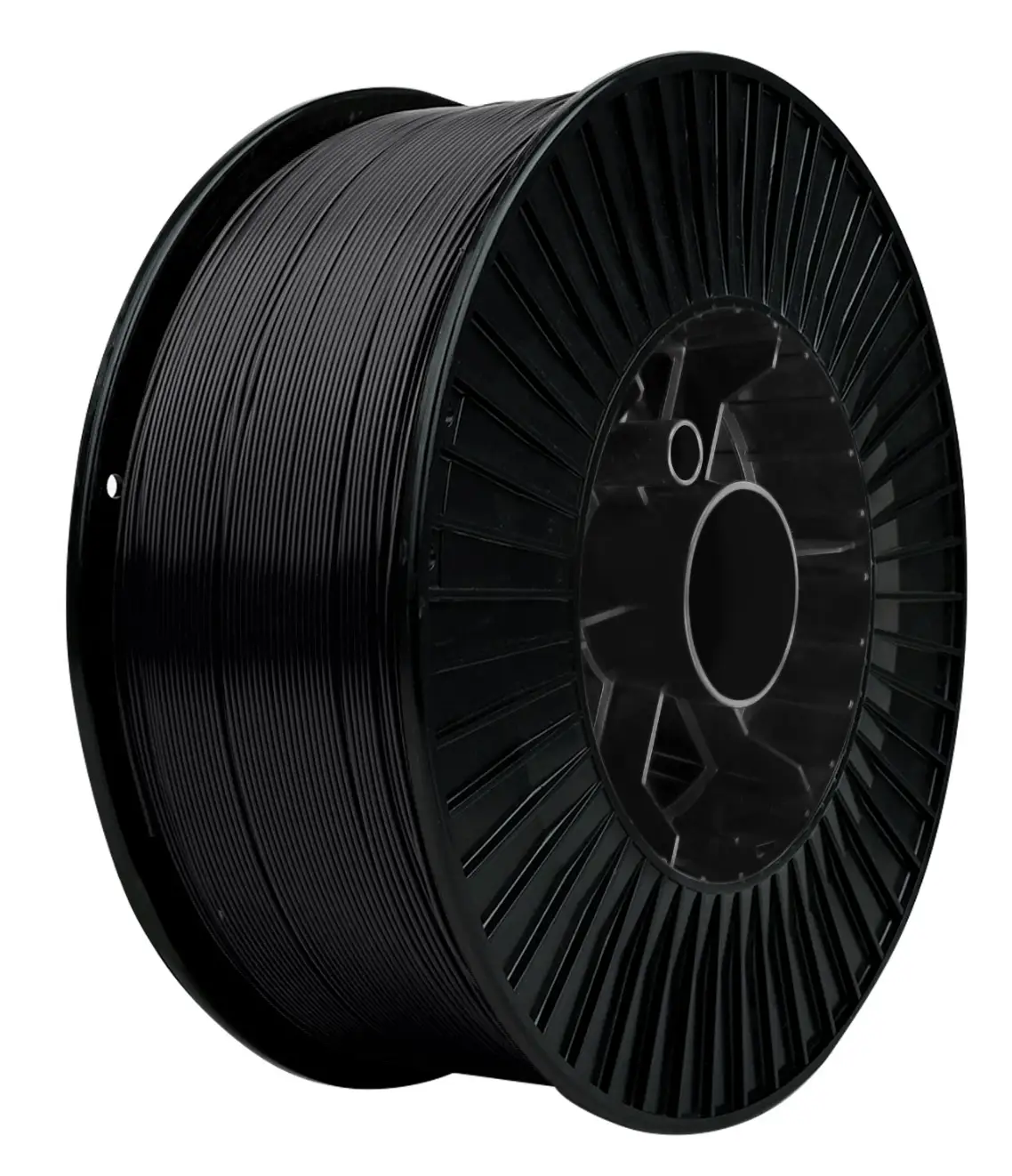 PETG-HS Filament spool by Numakers, black 3D printer filament.