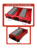 Packout SideCar Insert for M12 Right Angle Drill - 10-Spot Tools, red case with grey inserts