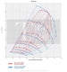 Titan Turbo Service TTS Gen2 66/67 Ford 6.7L compressor map graph (red and blue curves)