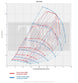 Titan Turbo Service TTS Gen2 66/67 Ford 6.7L compressor map graph (red and blue curves)