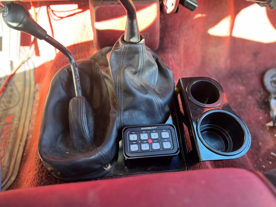 JC Customs 2nd Gen Dodge Ram Shifter Mounted Cup Holder for 12V trucks only