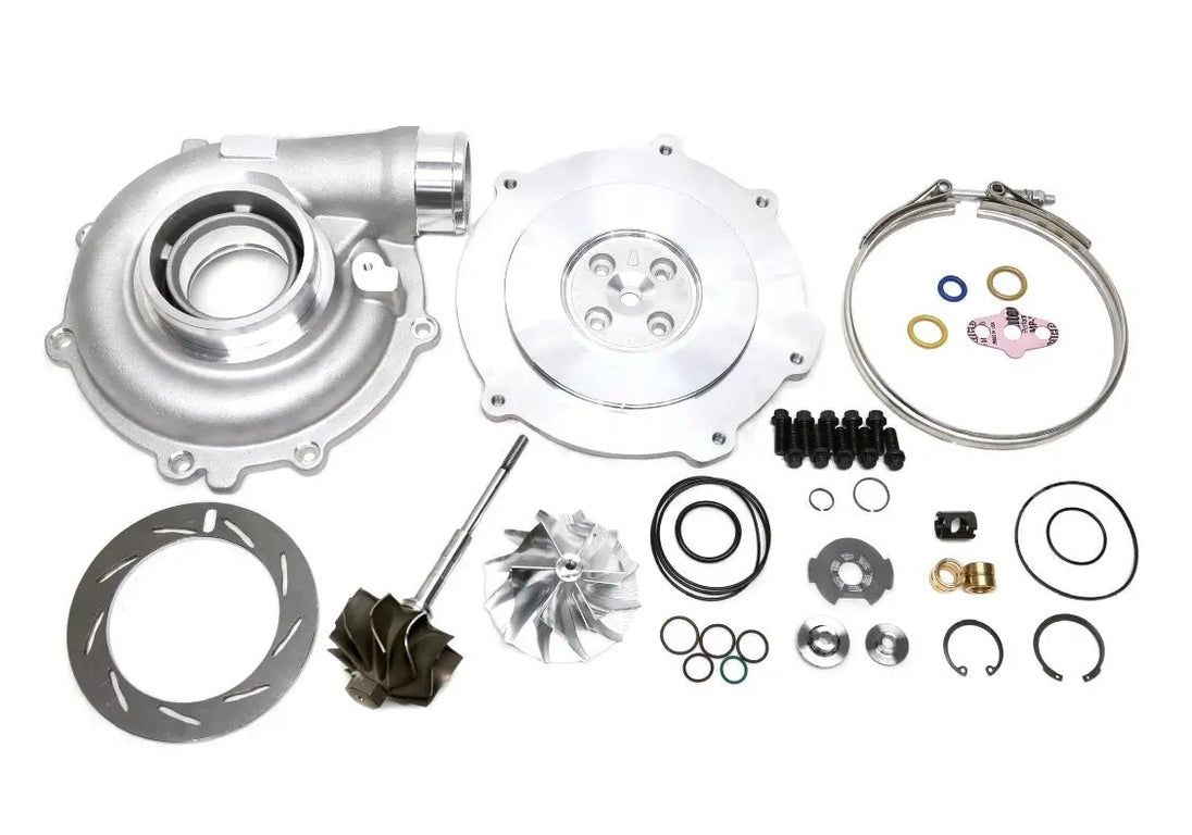 Ford 6.0L VGT Turbocharger DIY Kit Titan Turbo Service 2003-2005 with turbo housing, turbine wheel, gaskets, seals