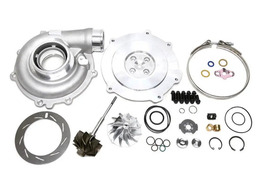 Ford 6.0L VGT Turbocharger DIY Kit Titan Turbo Service 2003-2005 with turbo housing, turbine wheel, gaskets, seals