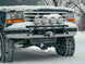 OBS Ford Hidden Winch Mount bumper JC Customs 1987-1996 F-Series, black steel with four round lights