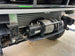 JC Customs OBS Ford Hidden Winch Mount under front bumper with winch drum and steel cable visible