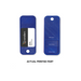 ASA Filament Numakers royal blue 3D printed part pair with thickness tabs labeled 3mm, 1.5mm, 0.5mm clearly