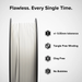 Numakers ASA filament spool for 3D printers, white, tangle-free winding, +/-0.05mm tolerance