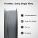 Numakers ASA filament spool in gray, a 3D printer accessory with +/- 0.05mm tolerance and tangle-free winding