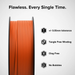 Numakers ASA Filament spool in orange for 3D printers