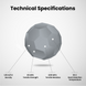 Numakers ASA Filament; gray 3D printer filament with density 1.05 g/cc, tensile strength 45 MPa
