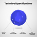 Numakers ASA Filament, blue; 1.05 g/cc density, 45 MPa tensile strength, 2210 MPa tensile modulus, 95°C heat distortion