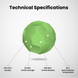 Numakers ASA Filament green infographic showing 4 specs: density, tensile strength, modulus, heat distortion