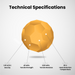 Numakers ASA filament; orange polyhedral sphere shows density 1.05 g/cc, tensile 45 MPa, modulus 2210 MPa, HDT 95 C