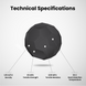 Numakers ASA Filament; black 3D printer filament with 1.05 g/cc density, 45 MPa strength, 2210 MPa modulus, 95 C HDT