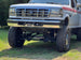 JC Customs OBS Ford Hidden Winch Mount bumper, white Ford, visible winch housing