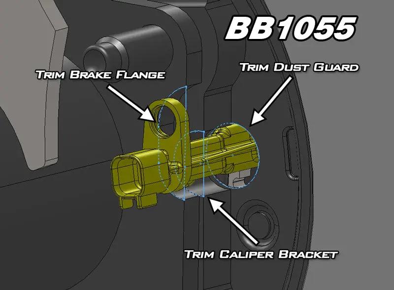 Artec JK 1 Ton Sterling ABS Kit 1999-2004 Super Duty 52-Tooth – gold caliper bracket assembly