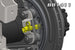 ABS Sensor Mounts - 14 Bolt Axle Artec JK 1 Ton Swap ABS Kit Plate yellow