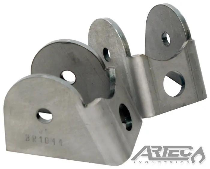 Artec Industries Truss Upper Link Mounts pair of upper link axle brackets metal silver with mounting holes