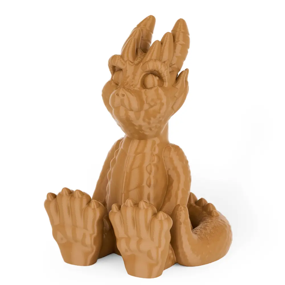 Numakers PLA+ Filament 3D printer accessory brown dragon figurine model
