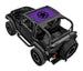SPIDERWEBSHADE sun shade top for Jeep Wrangler TJ, purple star print (1997–2006)
