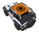 Sun shade SPIDERWEBSHADE for Jeep Wrangler JL 2-Door, orange top with black star logo