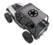 Sun Shade for Jeep Wrangler YJ by SPIDERWEBSHADE, gray printed shade with black star logo
