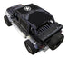 Sun Shade for Jeep Wrangler JKU 4-Door by SpiderWebShade; black printed shade top with white logo